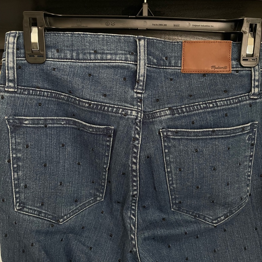 Madewell Slim Straight Navy Dot Edition Jeans‎ Size 26 - Picture 9 of 12